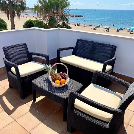 Casa cómoda delante de la playa con vista al mar Cambrils Exterior foto